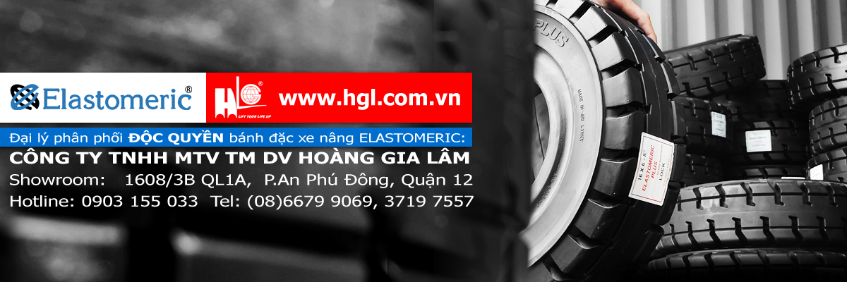 HGL Co.,Ltd-Đại lý phân phối độc quyền bánh đặc xe nâng Elastomeric