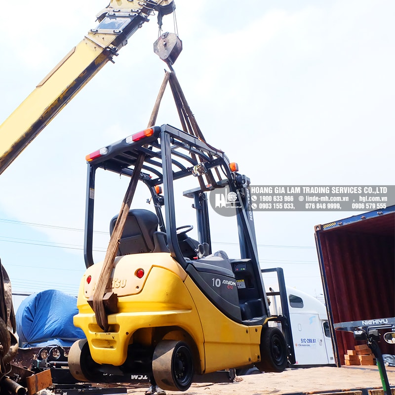 Hàng mới về 7.2020: Container xe nâng Nhật 1 tấn – 2.5 tấn