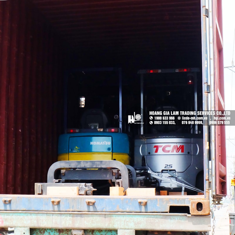 Hàng mới về 7.2020: Container xe nâng Nhật 1 tấn – 2.5 tấn