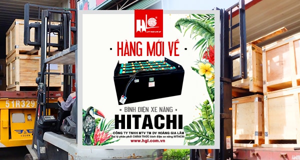 Hàng mới về 7.2020: Container bình điện xe nâng HITACHI (Thái Lan)
