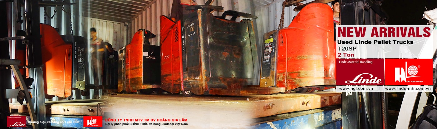Hàng mới về 11.2020: Container xe nâng tay điện Linde 2 tấn (Đã qua sử dụng)