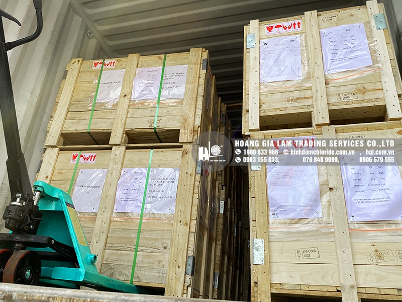 Hàng mới về 1.2021: Container bình điện xe nâng CEIL (CHLORIDE)