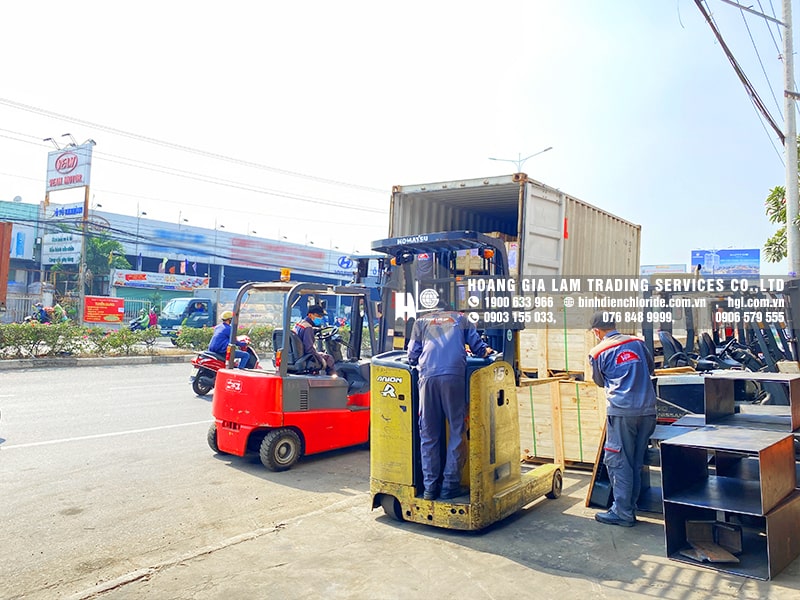 Hàng mới về 1.2021: Container bình điện xe nâng CEIL (CHLORIDE)