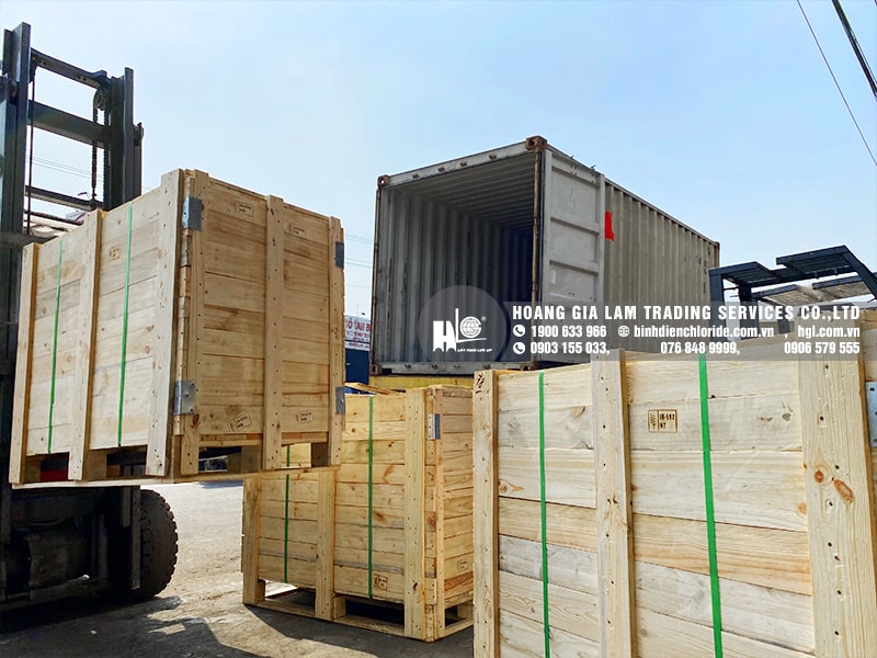 Hàng mới về 1.2021: Container bình điện xe nâng CEIL (CHLORIDE)