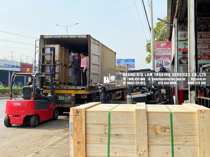 Hàng mới về 1.2021: Container bình điện xe nâng CEIL (CHLORIDE)