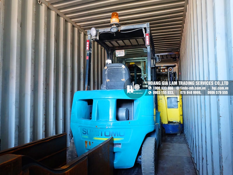 Hàng mới về 1.2021: Container xe nâng Nhật 1 tấn – 4 tấn
