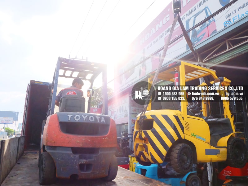 Hàng mới về 1.2021: Container xe nâng Nhật 1 tấn – 4 tấn