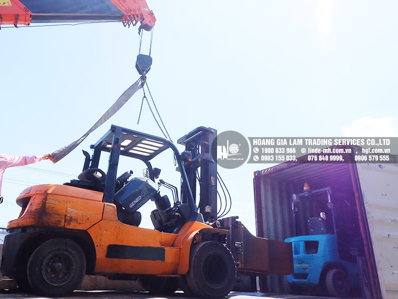 Hàng mới về 1.2021: Container xe nâng Nhật 1 tấn – 4 tấn