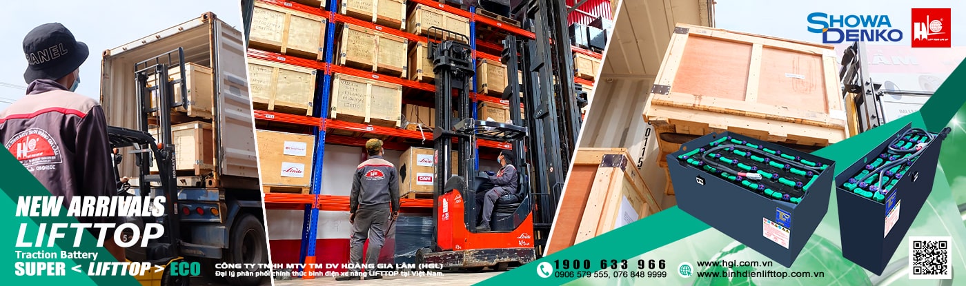 Hàng mới về 6.2021: Container bình điện xe nâng LIFTTOP (HITACHI)
