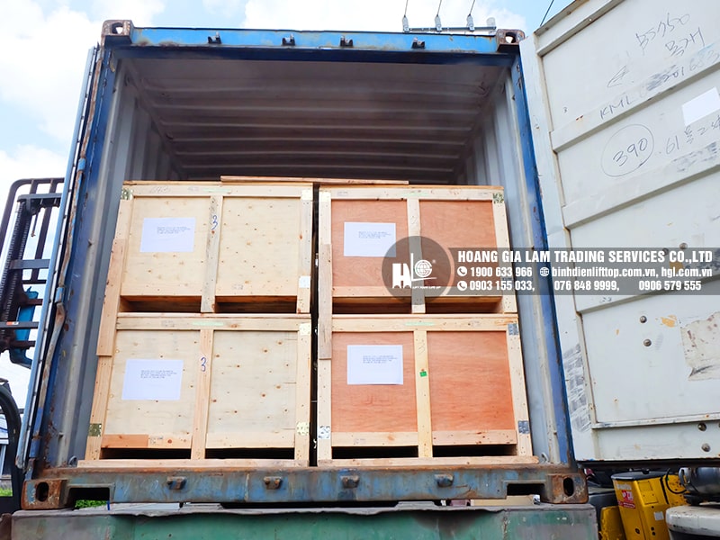 Hàng mới về 6.2021: Container bình điện xe nâng LIFTTOP (HITACHI) mới 100%