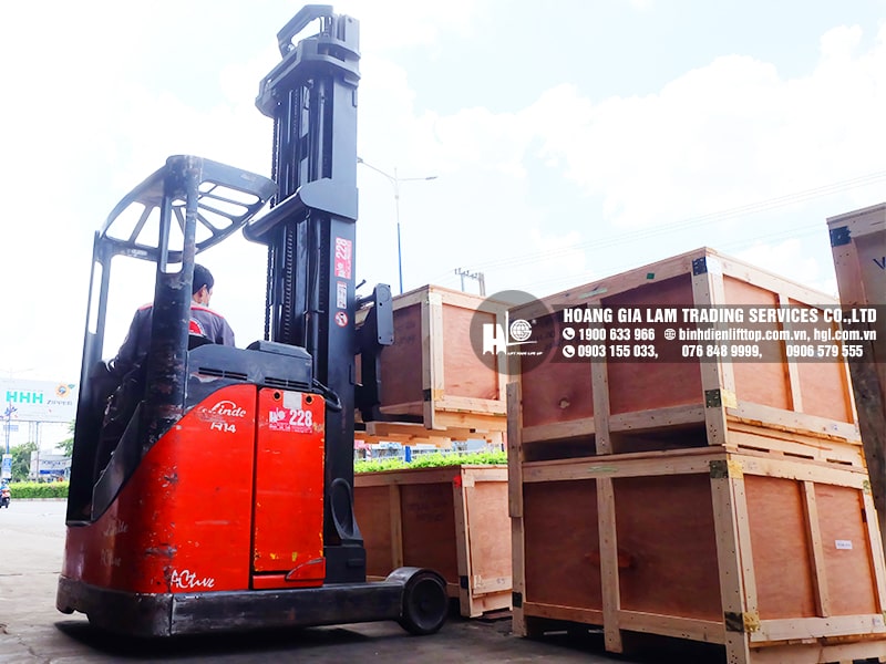 Hàng mới về 6.2021: Container bình điện xe nâng LIFTTOP (HITACHI) mới 100%