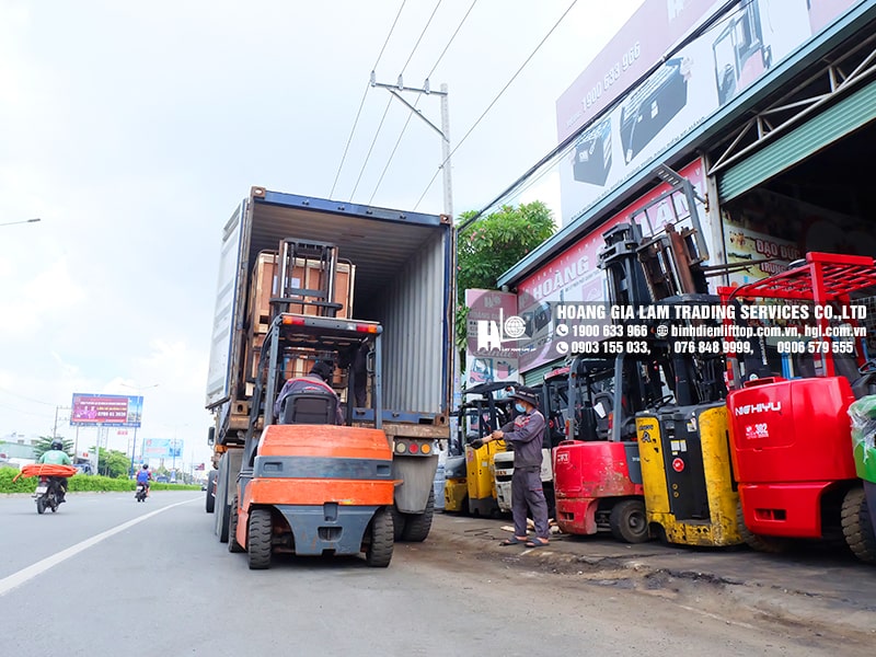 Hàng mới về 6.2021: Container bình điện xe nâng LIFTTOP (HITACHI) mới 100%