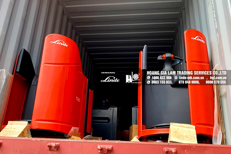 Hàng mới về 6.2021: Container xe nâng Linde R14S, R16SHD, E25SL, T20APHP & T20SP mới 100%