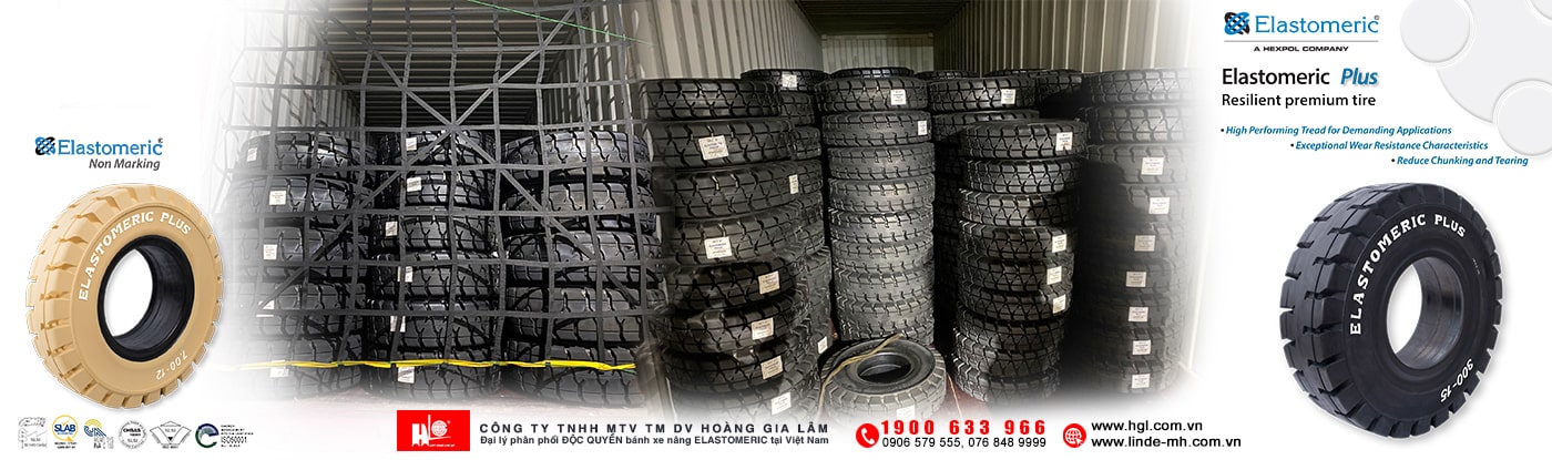 Hàng mới về 7.2021: Bánh xe nâng ELASTOMERIC (Thụy Điển)