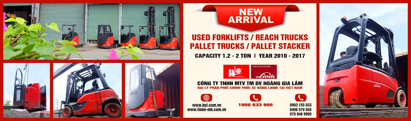 Hàng mới về 8.2021: Container xe nâng Linde 1.2 tấn – 2 tấn