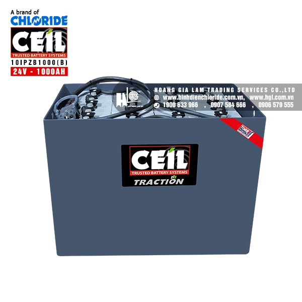 Bình điện xe nâng CEIL (Chloride) 24V - 1000Ah 10IPZB1000 (B)