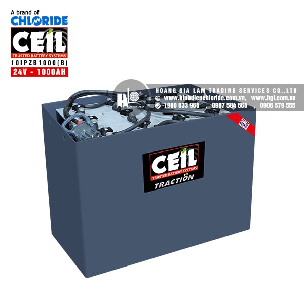 Bình điện xe nâng CEIL (Chloride) 24V - 1000Ah 10IPZB1000 (B)