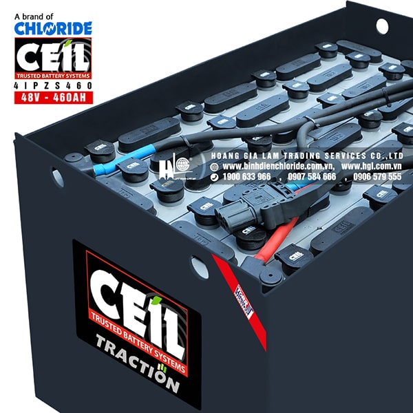 Bình điện xe nâng CEIL (Chloride) 48V - 460Ah 4IPZS460