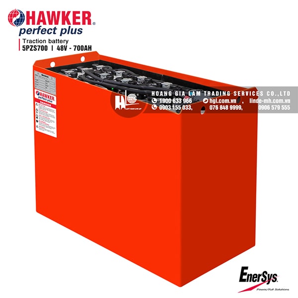 Bình điện xe nâng HAWKER 48V - 700Ah 5PZS700