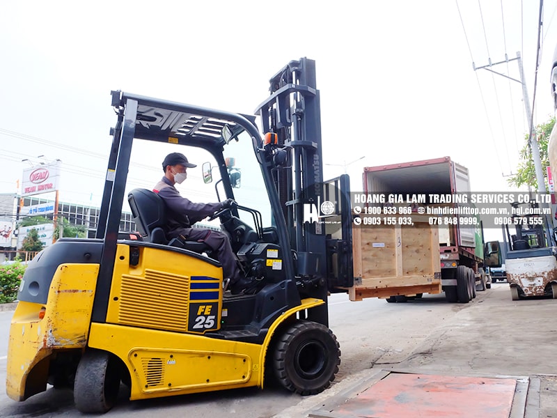 Hàng mới về 3.2022: Container bình điện xe nâng LIFTTOP (HITACHI)