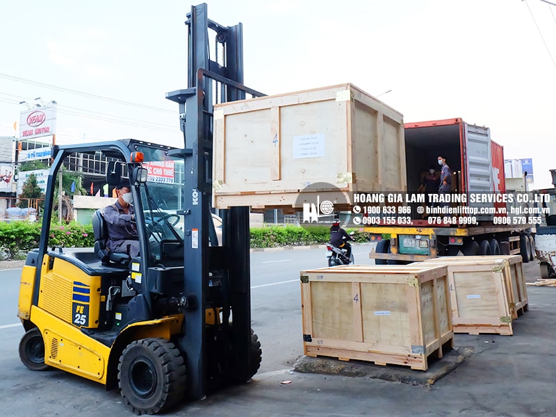 Hàng mới về 3.2022: Container bình điện xe nâng LIFTTOP (HITACHI)