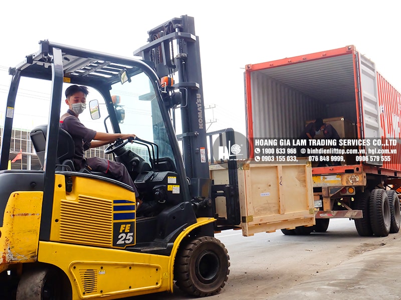 Hàng mới về 3.2022: Container bình điện xe nâng LIFTTOP (HITACHI)