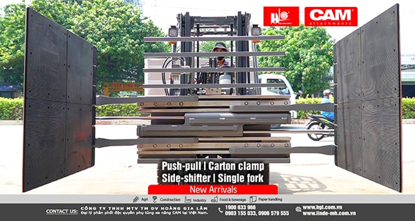 Càng xe nâng, càng push-pull, càng kẹp vuông, side-shift CAM | Hàng mới về 6.2022