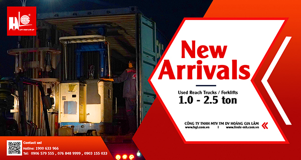 Xe nâng Nhật 1 - 2.5 tấn, đã qua sử dụng | Hàng mới về 8.2023