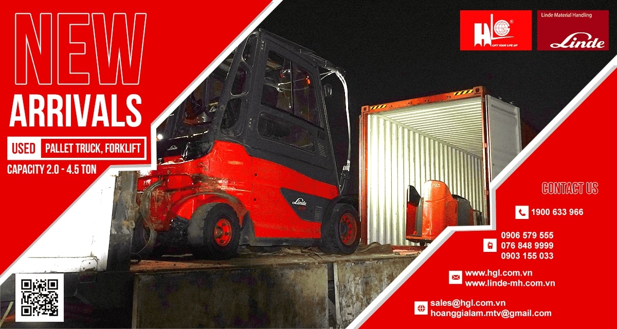 Xe nâng điện Linde đã qua sử dụng từ 2 đến 4,5 tấn | Hàng mới về (282)