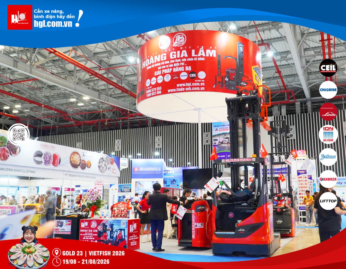 Xe nâng HGL tại Vietfish 2026 – Giải pháp nâng hạ cho ngành thủy sản