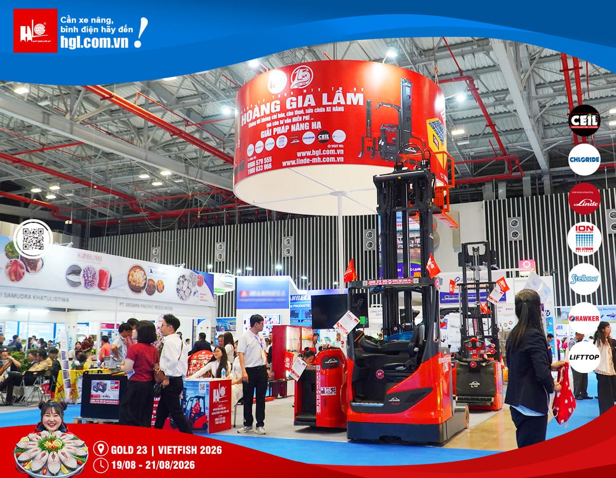 Xe nâng HGL tại Vietfish 2026 – Giải pháp nâng hạ cho ngành thủy sản