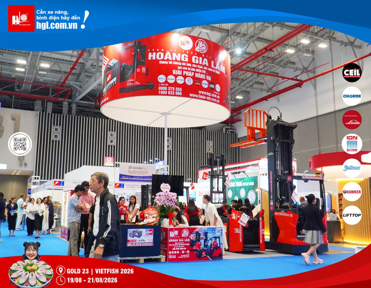 Xe nâng HGL tại Vietfish 2026 – Giải pháp nâng hạ cho ngành thủy sản
