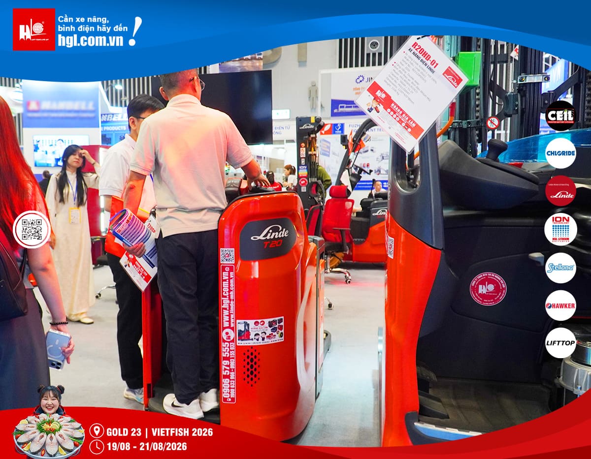Xe nâng HGL tại Vietfish 2026 – Giải pháp nâng hạ cho ngành thủy sản