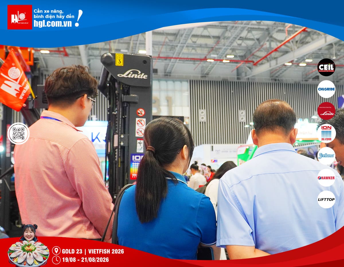 Xe nâng HGL tại Vietfish 2026 – Giải pháp nâng hạ cho ngành thủy sản