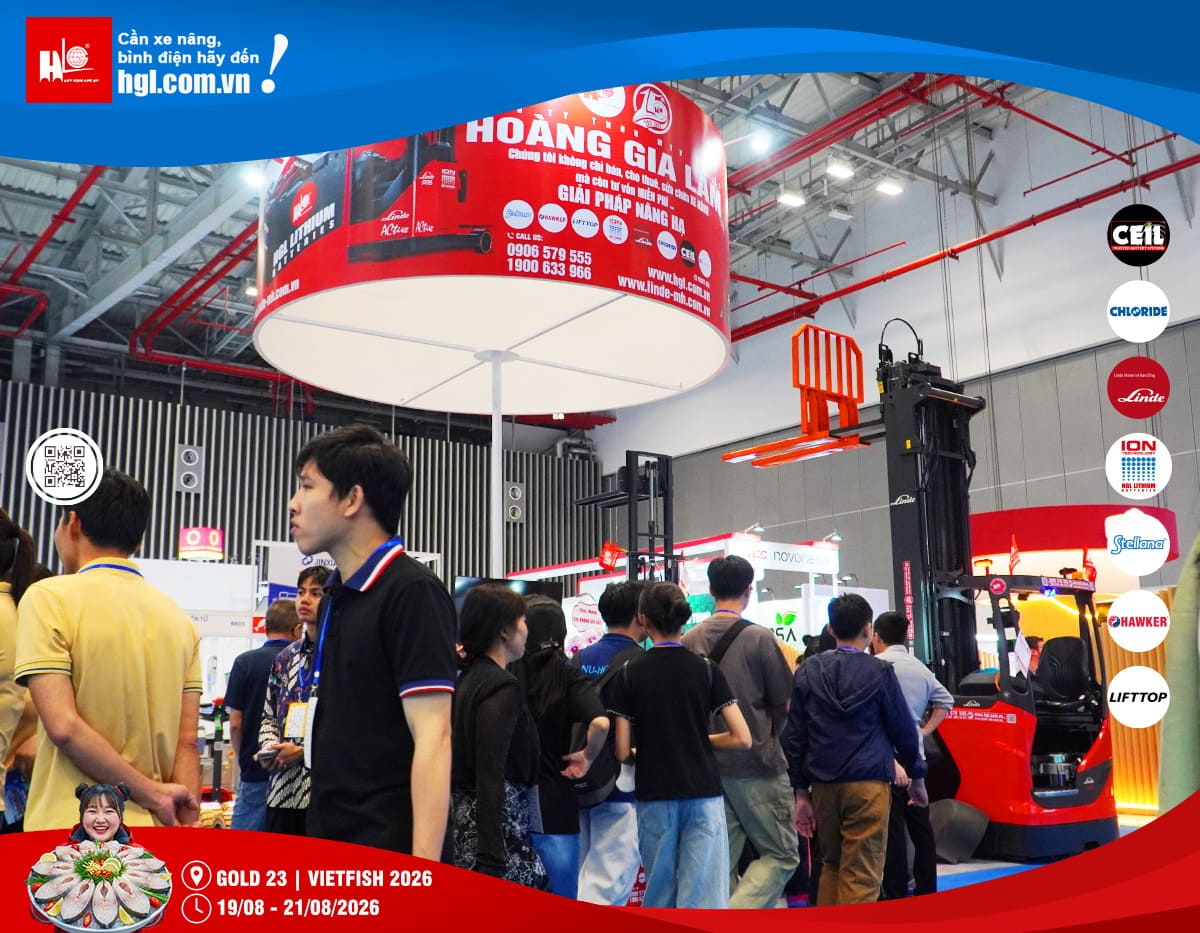 Xe nâng HGL tại Vietfish 2026 – Giải pháp nâng hạ cho ngành thủy sản