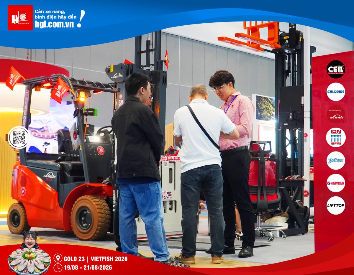 Xe nâng HGL tại Vietfish 2026 – Giải pháp nâng hạ cho ngành thủy sản