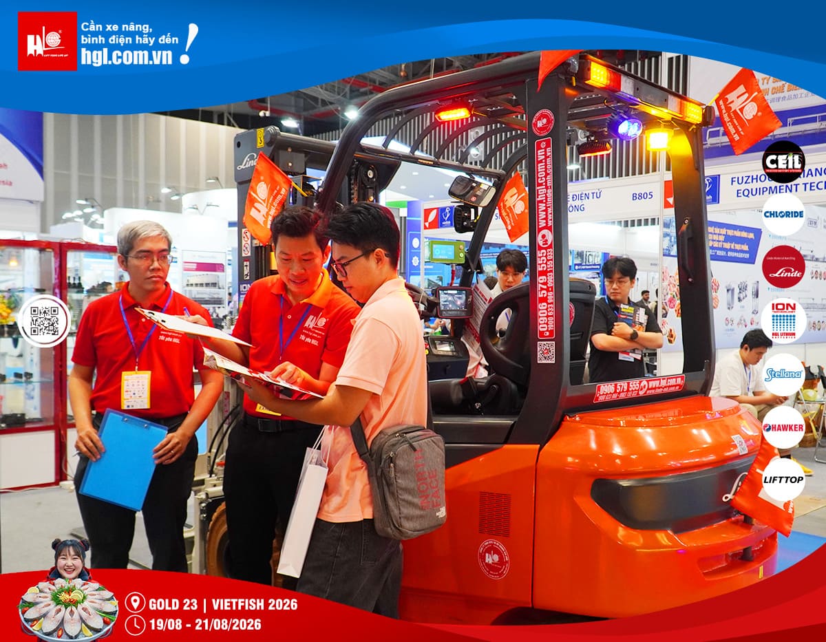 Xe nâng HGL tại Vietfish 2026 – Giải pháp nâng hạ cho ngành thủy sản