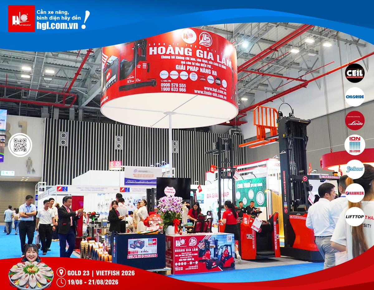 Xe nâng HGL tại Vietfish 2026 – Giải pháp nâng hạ cho ngành thủy sản
